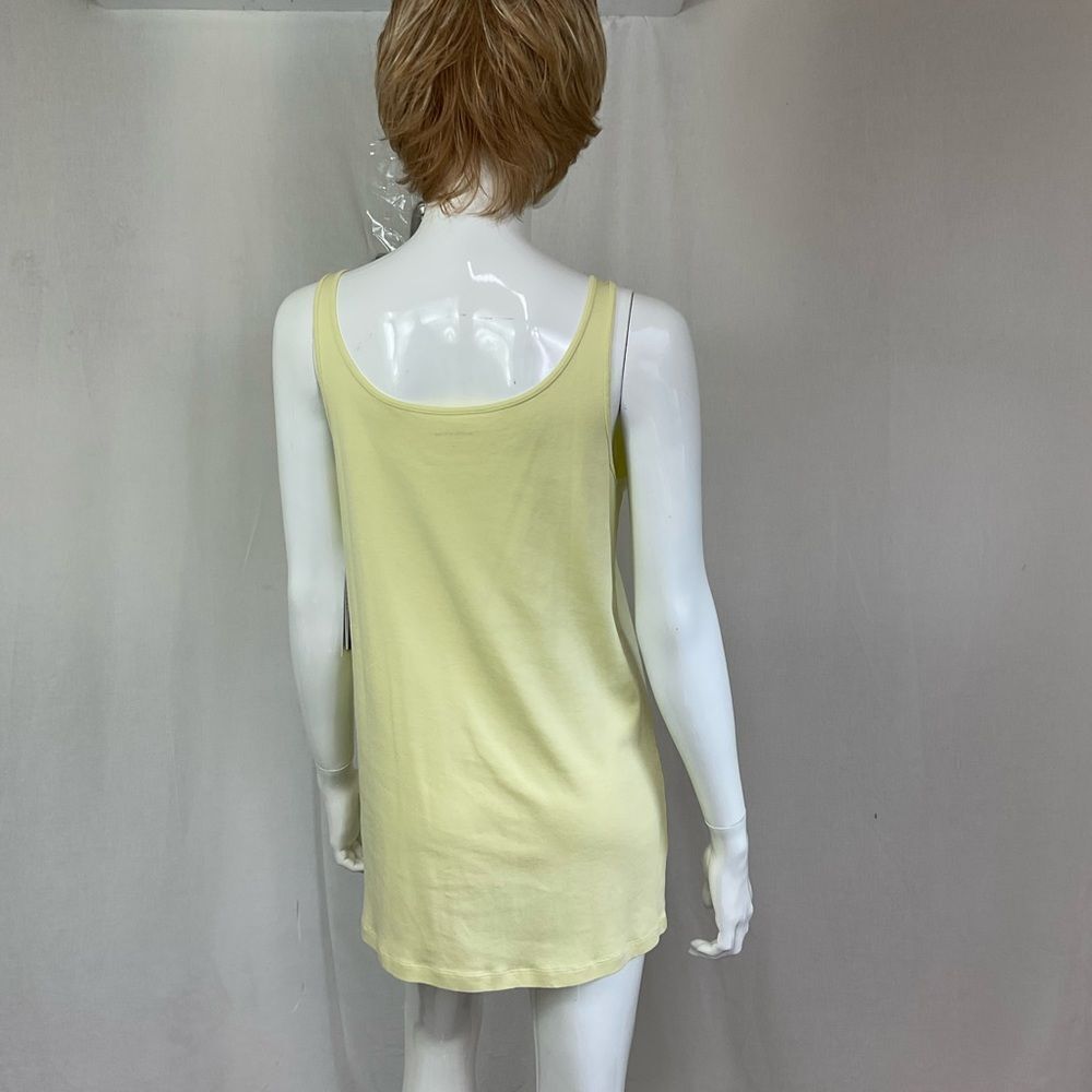 NEW Eileen Fisher Yellow Linen Shadow Stripe Knit Open Front Cardigan Top Set XL - Picture 9 of 15